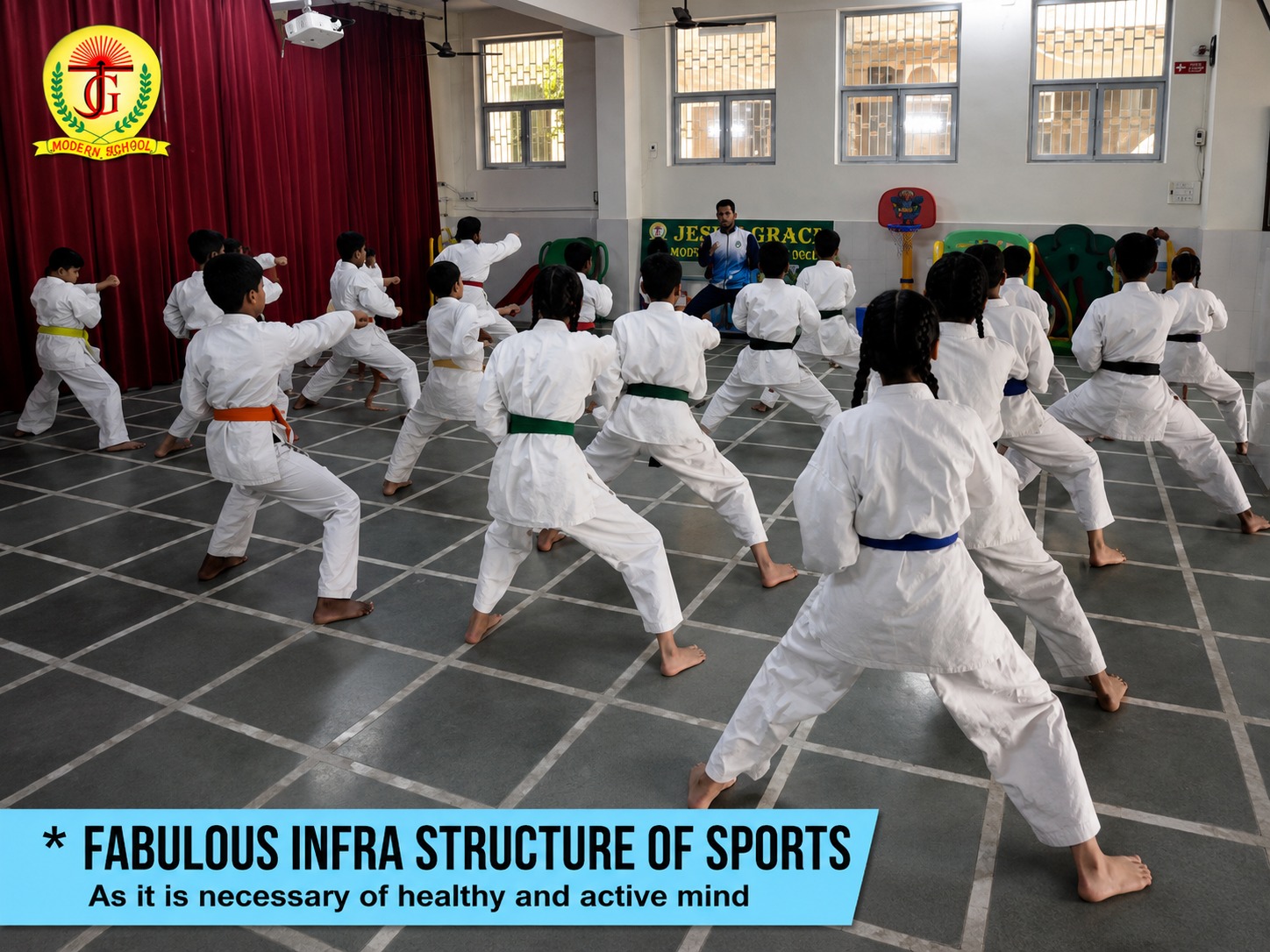 Karate training activity